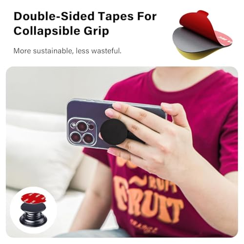 APPS2Car 10 Pack 3M VHB Double Sided Adhesive Pads 1.38 Inches (35mm) - size: Round - 1.38"