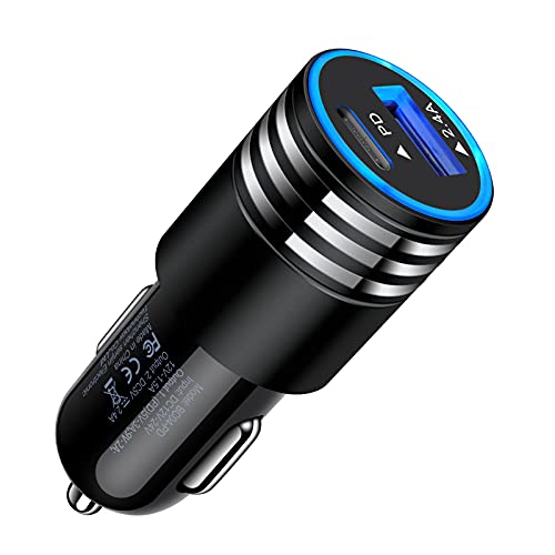 USB C Car Charger Fast Charging for iPhone 17e/16e/17 Pro Max16/15/Pro/Max