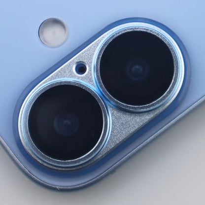 for iPhone 17 Camera Lens Protector Tempered Glass Metal Full Coverage Lens Cover Accessories (Blue) - color: Blue