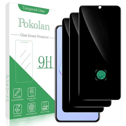 Pokolan Privacy Screen Protector for Samsung Galaxy S22 Tempered Glass Film - size: Galaxy S22