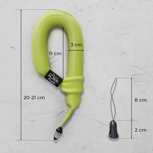 Waterproof Phone & Camera Float Wrist Strap for Underwater | Waterproof Float Strap Compatible with GoPro Hero 13, Insta360 X4, DJI Action 5 Pro, iPhone, OM System TG-7 & Kodak WPZ2 - color: Green Drift
