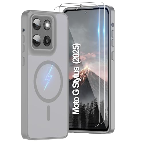 Pilaru Magnetic for Motorola Moto G Stylus 5G 2025/2026 Case:(12FT Military Grade Drop Protection) Translucent Matte Slim-Shockproof Non Slip Anti-Fingerprint Rugged for GStylus 2025/2026 Gray - color: Gray, size: Moto G Stylus 5G 2025 & Moto G Stylus 5G