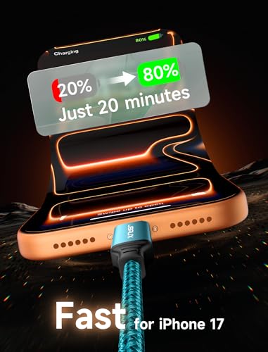 JSAUX 100W USB C to USB C Cable [2-Pack 6.6FT], PD Fast Charging, Green - color: Green, size: 6.6ft+6.6ft