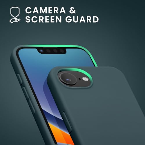 kwmobile Case Compatible with Apple iPhone 17e / iPhone 16e Case - Soft Slim Protective TPU Silicone Cover - Dark Slate - color: Dark Slate