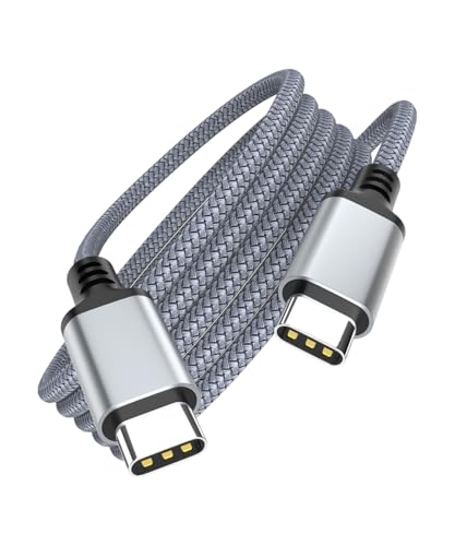 USB C to USB C Cable 25ft, 60W PD Fast Charging Cord, Extra Long Braided Charger Cable for MacBook Air M3 M2, iPad Pro, iPhone 16 15 Pro Max, Samsung Galaxy S24, Pixel, Switch - size: 25 Feet