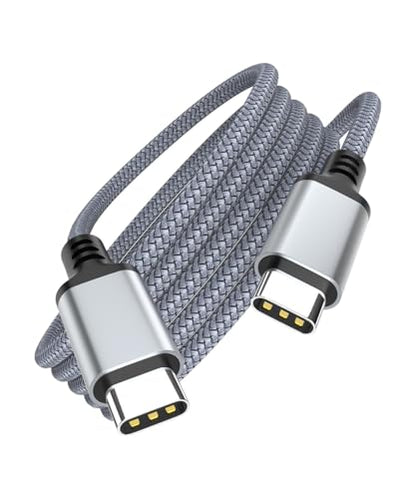 USB C to USB C Cable 25ft, 60W PD Fast Charging Cord, Extra Long Braided Charger Cable for MacBook Air M3 M2, iPad Pro, iPhone 16 15 Pro Max, Samsung Galaxy S24, Pixel, Switch - size: 25 Feet