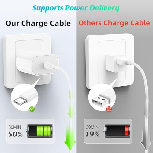 for Extra Long USB C to Lightning Cable 13FT 27W Fast Charging 2 Pack - color: White, size: 13 feet/4 meters