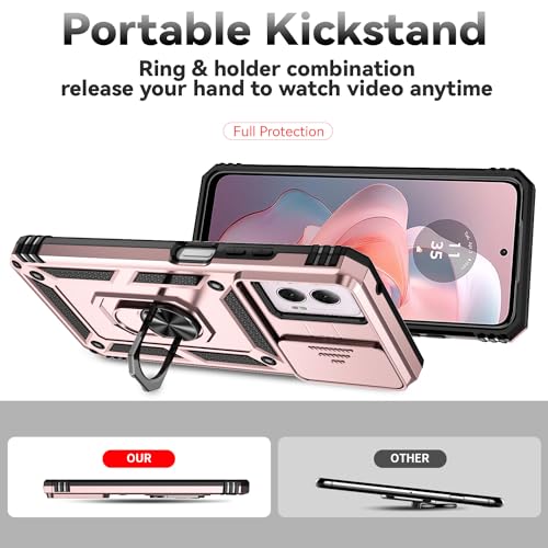 SunStory for Motorola Moto G Power 5G 2024 Case with Kickstand,Rose Gold - color: Rose Gold
