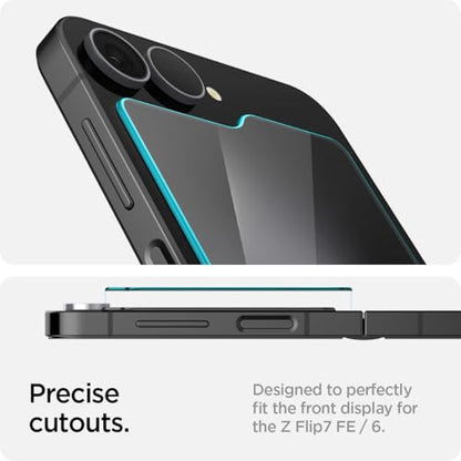 Spigen Screen Protector GlasTR EZ FIT for Galaxy Z Flip 7 FE, Z Flip 6 - size: Galaxy Z Flip7 FE / Galaxy Z Flip 6