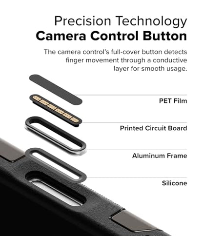 Ringke for iPhone 16 Pro Case [Alles Gunmetal] | Compatible with MagSafe, 360° Rotating Kickstand, Camera Control Capture Button Protection, Powerful Magnet - color: Gunmetal, size: iPhone 16 Pro