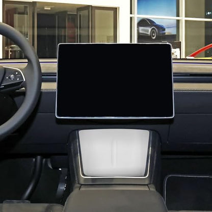 STOBAZA Center Console Charging Pad Silicone Slip Mat for Y Effortless Phone Charger for Car Interior Accessories Durable and Easy to Install White