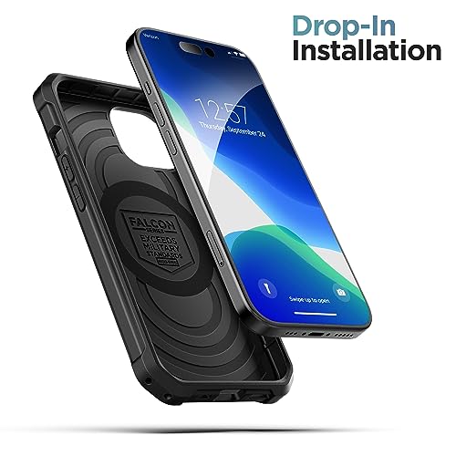 ENCASED Compatible with iPhone 15 Plus Case - Military Grade Protection with 360 Rugged Full-Body Coverage (iPhone 15 Plus) Black - size: iPhone 15 Plus