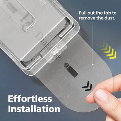 2 PACK Premium Glass Screen Protector Compatible with iPhone 17 with [Easy Auto Dust Removal Installation Kit & Bubble Free] 3D Edge Full Coverage, 9H Hardness, Scratch Resistance, Ultra HD Clear - size: iPhone 17