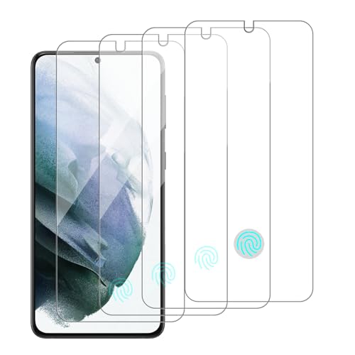 4 Pack Glass Screen Protector Compatible for Samsung Galaxy S21 Plus 5G / S21+ / SM-g996u [9H Hardness]-HD Screen Tempered Glass, Scratch Resistant,Easy Install [Case Friendly] - size: Galaxy S21 Plus 5G / S21+
