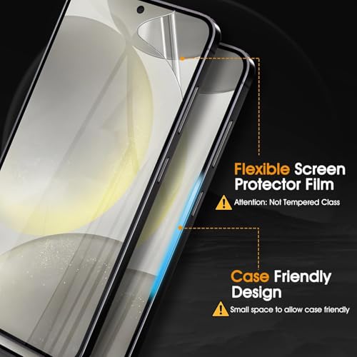3 Pack Screen Protector Compatible for Samsung Galaxy A37 6.7 Inch, HD Clear Flexible Soft TPU Hydrogel Film for Samsung Galaxy A37 - Support Fingerprint Unlock, High Sensitivity - size: Samsung Galaxy A37