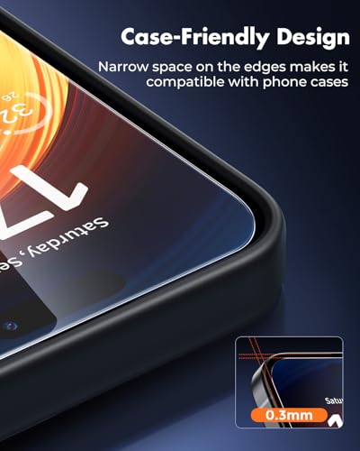 UNBREAKcable 2-Pack Screen Protector for iPhone 15/16 Tempered Glass - size: iPhone 15/16