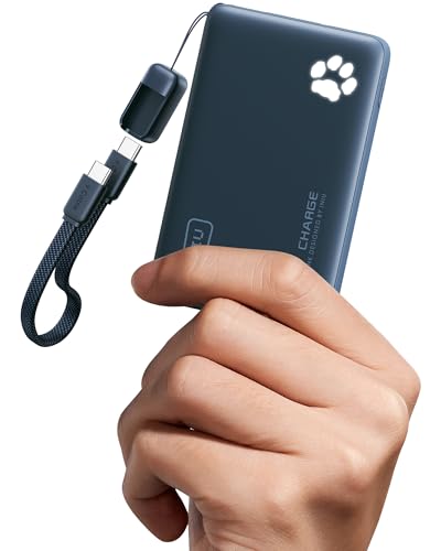 INIU 10000mAh 45W Fast Charging Portable Charger, Smaller Travel Power Bank - color: Blue