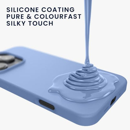 kwmobile Case Compatible with Apple iPhone 16 Pro Case - TPU Silicone Phone Cover with Soft Finish - Lavender Blue - color: Lavender Blue, size: iPhone 16 Pro