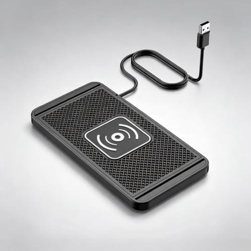 Car Wireless Charger for Mercedes-Benz EQS SUV 2022-2026, Non Slip Mat Fast Charging Pad Custom Fit Cuttable Design Shockproof Accessories,USB - size: USB