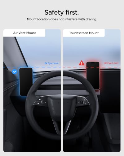 Spigen Tesla Driver Side Vent Mount for Tesla Model Y Juniper/YL/3 Highland - size: Driver Side Vent