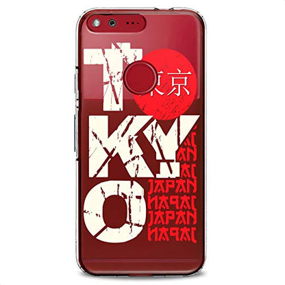 TPU Case Compatible for Google Pixel 9 8 Pro 7a 6a 5a XL 4a 5G 2 XL 3 XL 3a Tokyo Slim fit Design Journey Capital Flexible Silicone Boy Clear Red Japan Soft Cute Print Traveling Man White - color: Tokyo Print