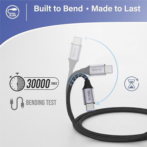 3FT USB A to USB C Nylon Braided 60W Fast Charging Cable, Compatible with iPhone 17/17 Pro/16e/16 Plus/15 Pro/15, Samsung Galaxy S24/S23/S22/S21 Ultra, iPad Pro/Air 5th/6th, CarPlay, Black - color: Black Braided, size: 3FT A to C