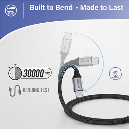 3FT USB A to USB C Nylon Braided 60W Fast Charging Cable, Compatible with iPhone 17/17 Pro/16e/16 Plus/15 Pro/15, Samsung Galaxy S24/S23/S22/S21 Ultra, iPad Pro/Air 5th/6th, CarPlay, Black - color: Black Braided, size: 3FT A to C