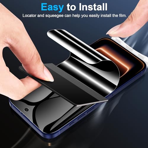 LYWHL 2 Pack for iPhone 17 Pro Max Privacy Screen Protector [Like Original Touch Sensitivity], Anti-Spy Private 17 Pro Max Film [Non-Glass], Case Friendly, Scratch-Resistant, Self-Healing - size: 6.9 inch - iPhone 17 Pro Max