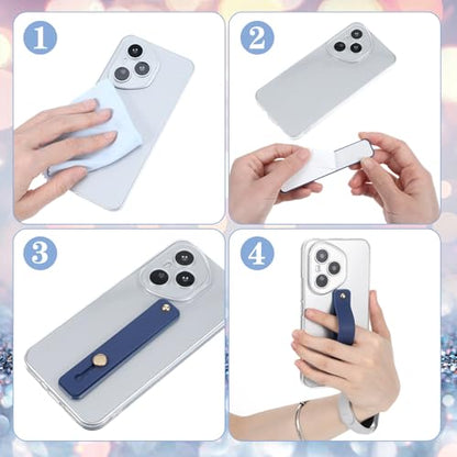 Ymapinc 2Pcs Phone Loops for Back of Phone Strap Grip Holder - color: Blue
