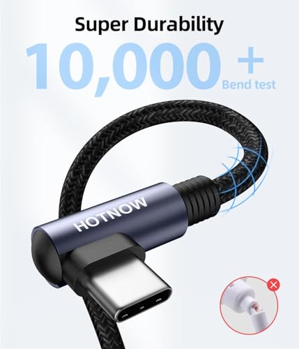 Short Right Angle USB C to USB C Cable 1FT 3 Pack, 65W Fast Charging - color: Black, size: 1FT