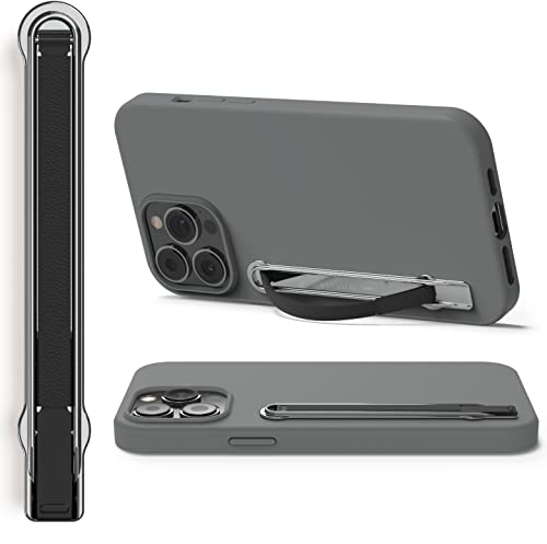 SleekStrip SleekGrip-Premium Ultra Thin Phone Grip Stand,Slim Metal Finger Loop Ring Hand Holder Strap Cell Phone Grips for iPhone 16 Pro Max,17,Android,Case Back - Chrome x Black Vegan Leather - color: Chrome x Black Vegan Leather