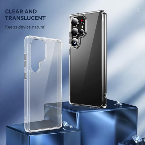 DEERLAMN Clear Phone Case for Samsung Galaxy S26 Ultra, Transparent Anti-Scratch Non-Yellowing Ultra Slim Fit Shockproof Drop Protection Phone Cover - size: Samsung Galaxy S26 Ultra