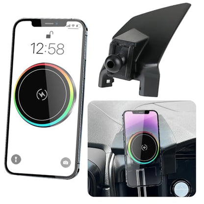 Car Magnetic Phone Mount for Subaru WRX 2022-2026 and Subaru Crosstrek 2024-2027 and Impreza 2024-2026 Auto Accessories Best Cellphone Holder Charger Fast 15W Wireless Charging Screen Stand - color: for Crosstrek 2024-2027,WRX 2022-26,Impreza 24-26