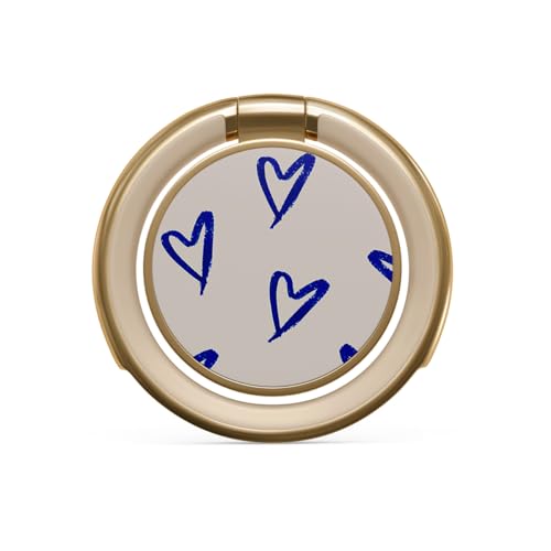 BURGA Cell Phone Ring, Holder Grip and Stand - Finger Phone Grip for Back of Smartphone Case, Kickstand 360 Rotation, Universal Ring for iPhone Samsung Galaxy Huawei Google Pixel, Stylish Accessories - color: Love Me Right, style: Gold