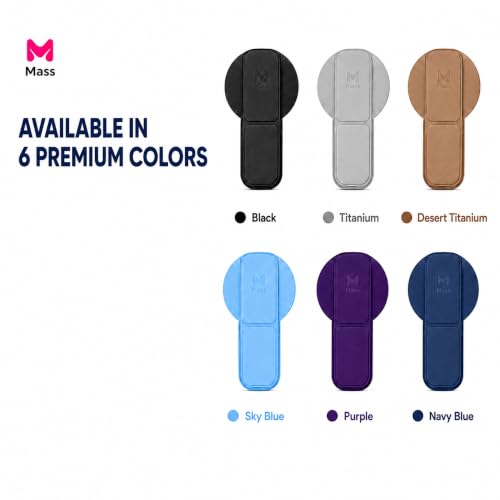 Mass Planet MagSafe Phone Grip, Slim Foldable Holder - Titanium - color: Titanium