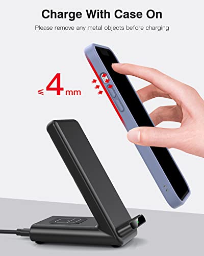 Wireless Charging Station,3 in 1 Charging Stand for Apple Multiple Devices - color: Black