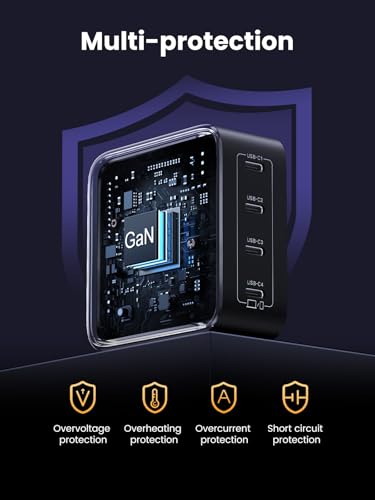 UGREEN Nexode 100W GaN USB C Charger, 4-Port Fast Wall Charger
