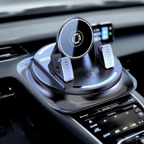New 360°Dashboard Car Phone Holder,Dashboard Phone Holder with Vacuum Suction Technology Essential Phone Holders with Strong Suction Cup for All Smartphones,Universal Windshield Adhesive Mount(1 PCS)