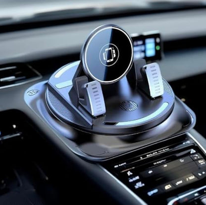 New 360°Dashboard Car Phone Holder,Dashboard Phone Holder with Vacuum Suction Technology Essential Phone Holders with Strong Suction Cup for All Smartphones,Universal Windshield Adhesive Mount(1 PCS)