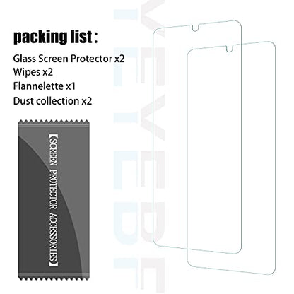 Galaxy A32 5G HD Clear Tempered Glass Screen Protector, [2 Pack] [3D Glass] [Bubble-Free] [Anti-Glare] Screen Protector Glass For Samsung Galaxy A32 5G - size: Galaxy A32
