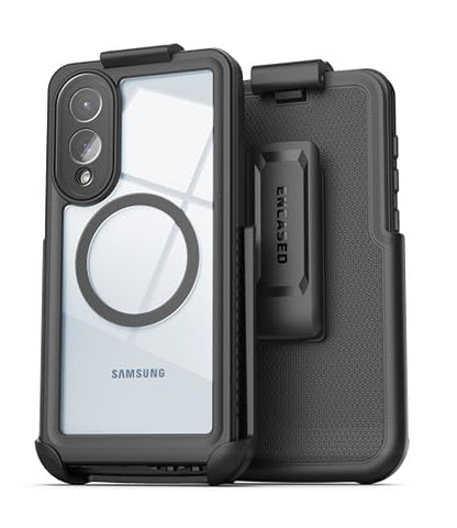 Encased Waterproof Belt Case for Samsung Galaxy S25 Edge with Holster Clip [Full-Body] 360 Protective Cover with Built-in Screen Protector (S25 Edge) - size: S25 Edge