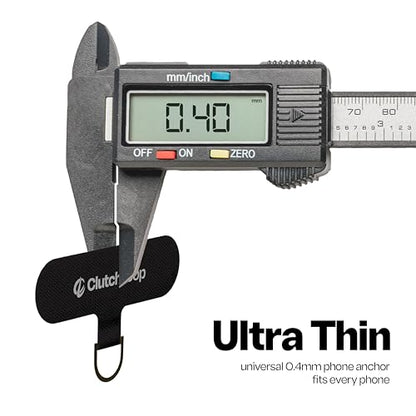 ClutchLoop Anchor-Universal Phone Tether Tab, Strong Cell Phone Lanyard Tab and Phone Strap Replacement - color: Midnight