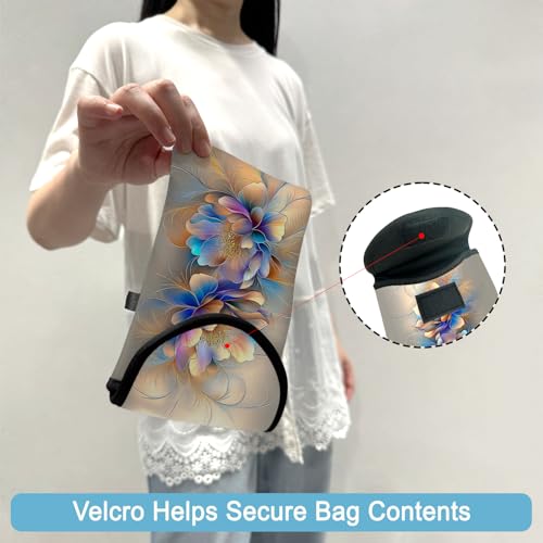 Neoprene Cell Phone Sleeve Pouch Case Bag with Crossbody Strap Neck Lanyard for Women 7.5 X 4.3 in BF Flowers - color: BF Flower