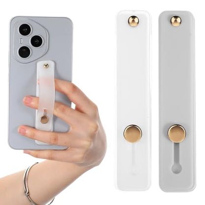 Ymapinc 2Pcs Phone Loops for Back of Phone Strap Grip Holder - color: White and light gray