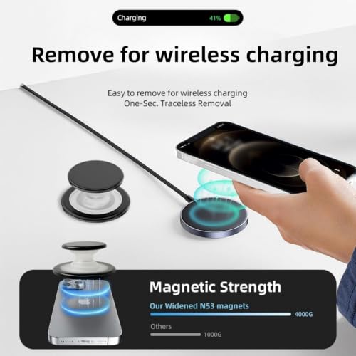Grippopso for Magsafe Phone Grip, Magnetic Phone Grip Holder, T-Black