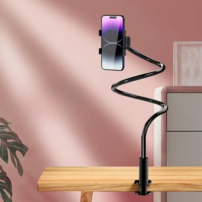 TV Stand with 360° Swivel Wheel, Adjustable Angle Mobile Phone Holder for Bathroom, Bedside, Office, RV - Durable and Space-Saving Design for Home Use