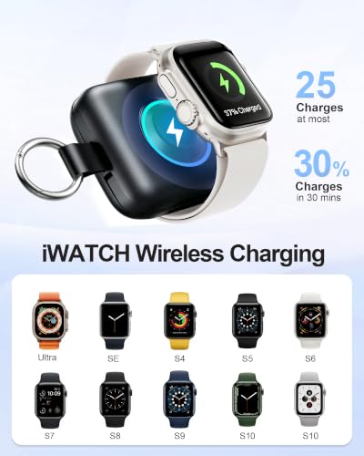 Portable Charger 3 in 1, Smaller 10000mAh Built-in Cables 22.5W Power Bank - color: Black