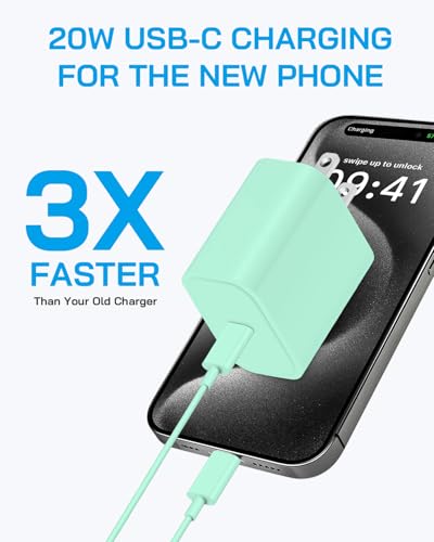 AISNI USBC Charger for iPhone Duo/18 Pro Max/17/16/15 Charger Fast Charging - color: Green