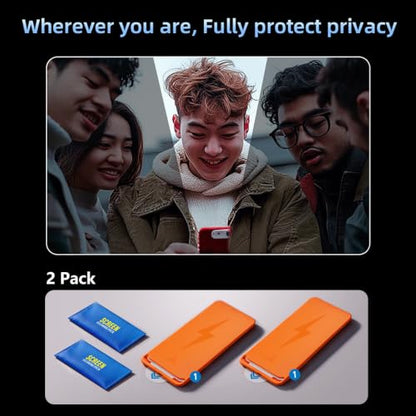 Privacy Glass Screen Protector for iPhone14 Pro，2-Pack - size: iPhone 14 Pro