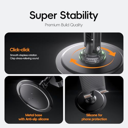 Adjustable Phone Stand for Desk, 360° Rotating Foldable Mobile Phone Holder - color: Desktop Phone Holder